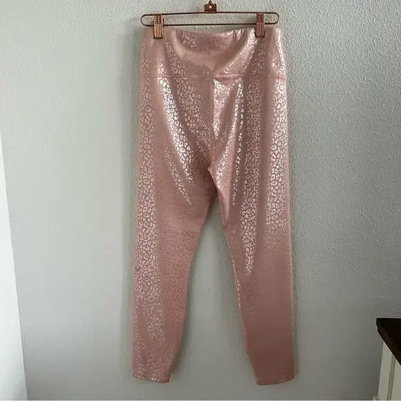 NWT IVL Collective Active Iridescent High Waist Leggings Leopard 8 - Picture 4 of 12